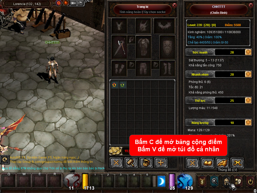 Chức năng chính của Game MU Huyết Long